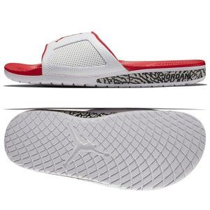 Nike Jordan Hydro III Retro Slides Sandals 854556-116 White / Red / Grey